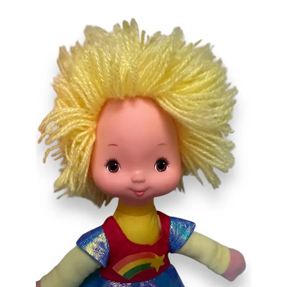 Pair 2 Vintage 1983 Rainbow Brite Canary Yellow Doll Dolls Hallmark 80s Retro